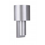 Midtown Small 2 Tiered Wall Sconce, Wet - Satin Aluminum