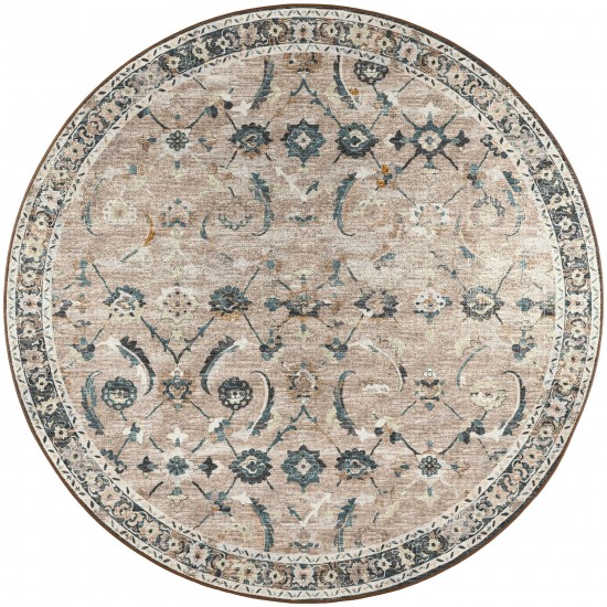 Jericho JC4 Taupe 10' x 10' Round Rug