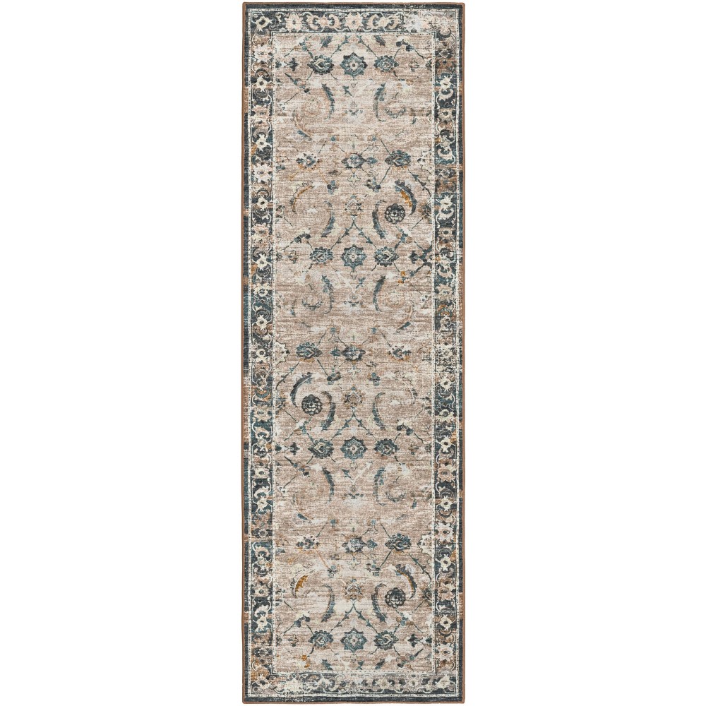 Jericho JC4 Taupe 2'6" x 10' Runner Rug