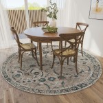 Jericho JC4 Taupe 6' x 6' Round Rug