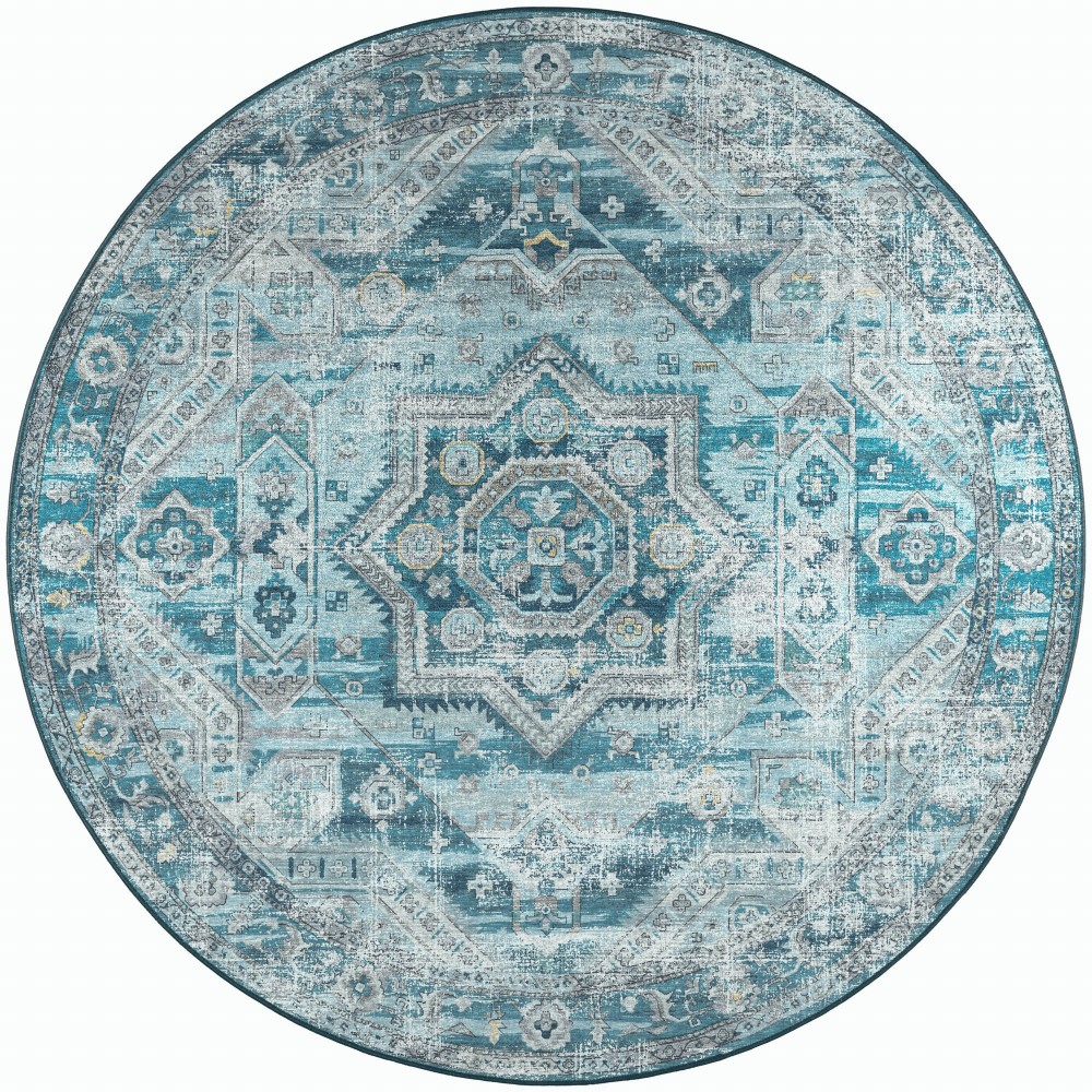Jericho JC5 Denim 4' x 4' Round Rug Jericho JC5 Denim 4' x 4' Round Rug