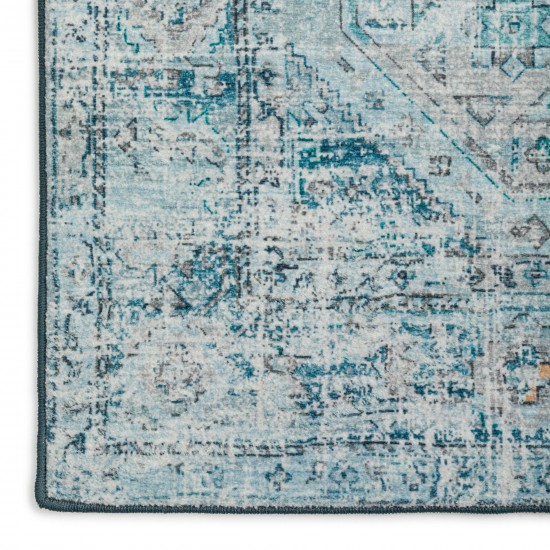 Jericho JC5 Denim 4' x 4' Round Rug