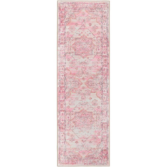 Jericho JC5 Rose 2'6" x 8' Runner Rug