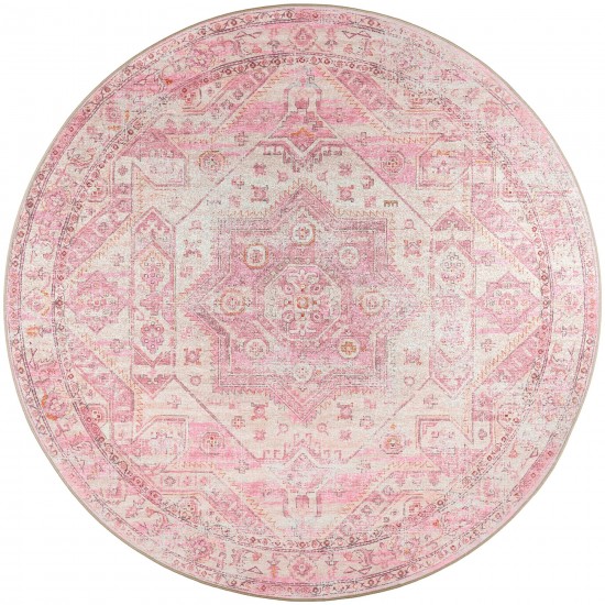 Jericho JC5 Rose 4' x 4' Round Rug