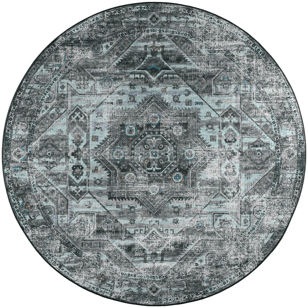 Jericho JC5 Steel 4' x 4' Round Rug Jericho JC5 Steel 4' x 4' Round Rug