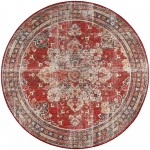 Jericho JC6 Garnet 8' x 8' Round Rug