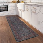 Jericho JC7 Navy 2'6" x 10' Runner Rug