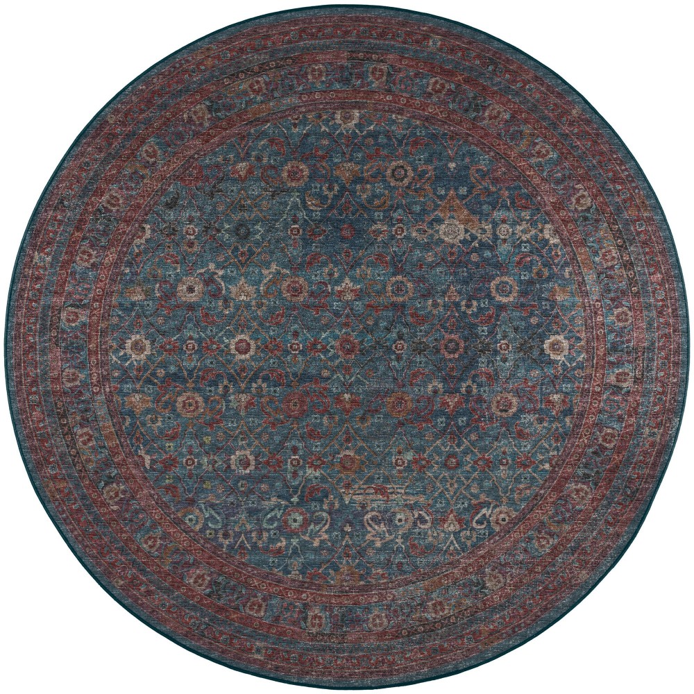 Jericho JC7 Navy 8' x 8' Round Rug Jericho JC7 Navy 8' x 8' Round Rug