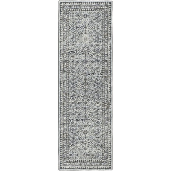 Jericho JC7 Pewter 2'6" x 8' Runner Rug