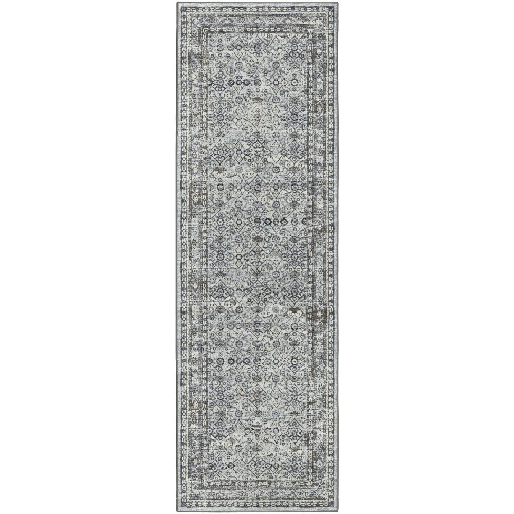 Jericho JC7 Pewter 2'6" x 10' Runner Rug