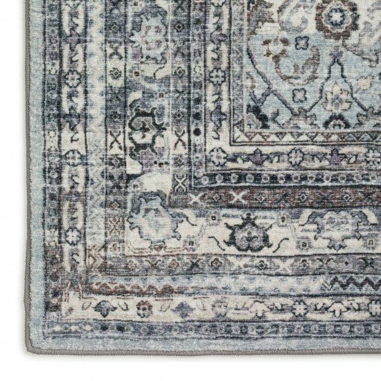 Jericho JC7 Pewter 2'6" x 12' Runner Rug