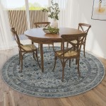 Jericho JC7 Pewter 6' x 6' Round Rug