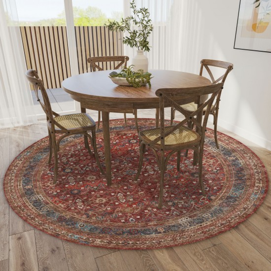 Jericho JC7 Scarlett 4' x 4' Round Rug