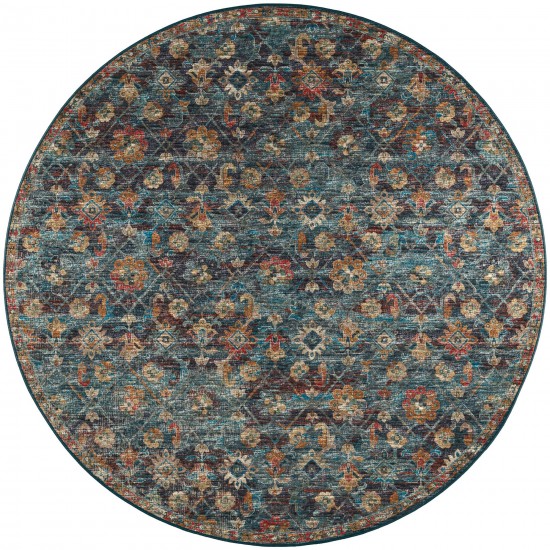 Jericho JC8 Navy 10' x 10' Round Rug