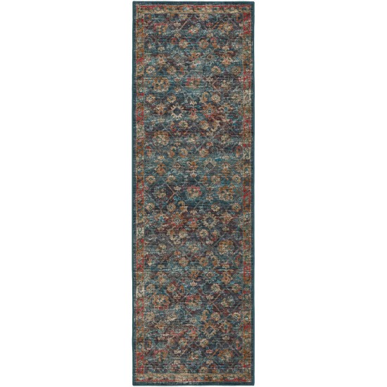 Jericho JC8 Navy 2'6" x 8' Runner Rug