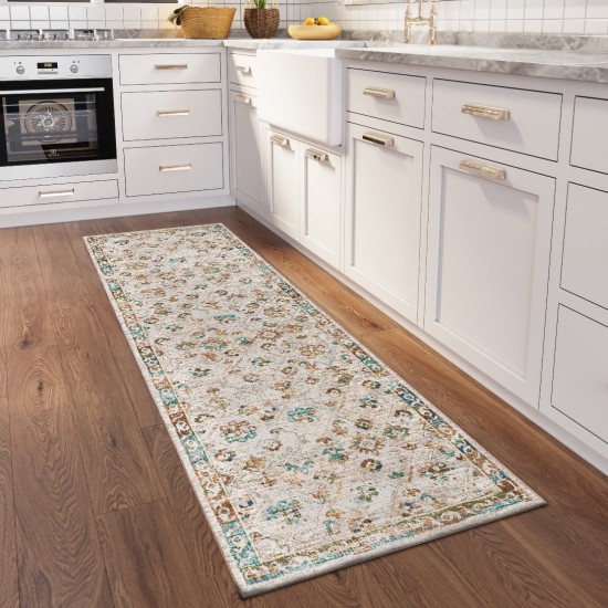 Jericho JC8 Parchment 2'6" x 8' Runner Rug