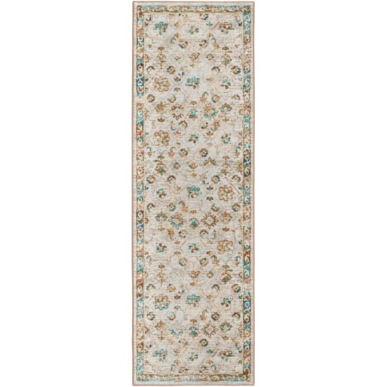 Jericho JC8 Parchment 2'6" x 10' Runner Rug