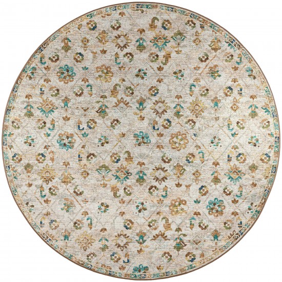 Jericho JC8 Parchment 4' x 4' Round Rug