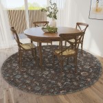 Jericho JC8 Sable 8' x 8' Round Rug