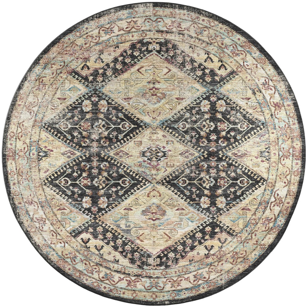 Jericho JC9 Midnight 10' x 10' Round Rug