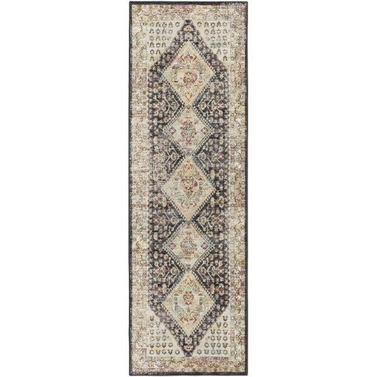 Jericho JC9 Midnight 2'6" x 8' Runner Rug