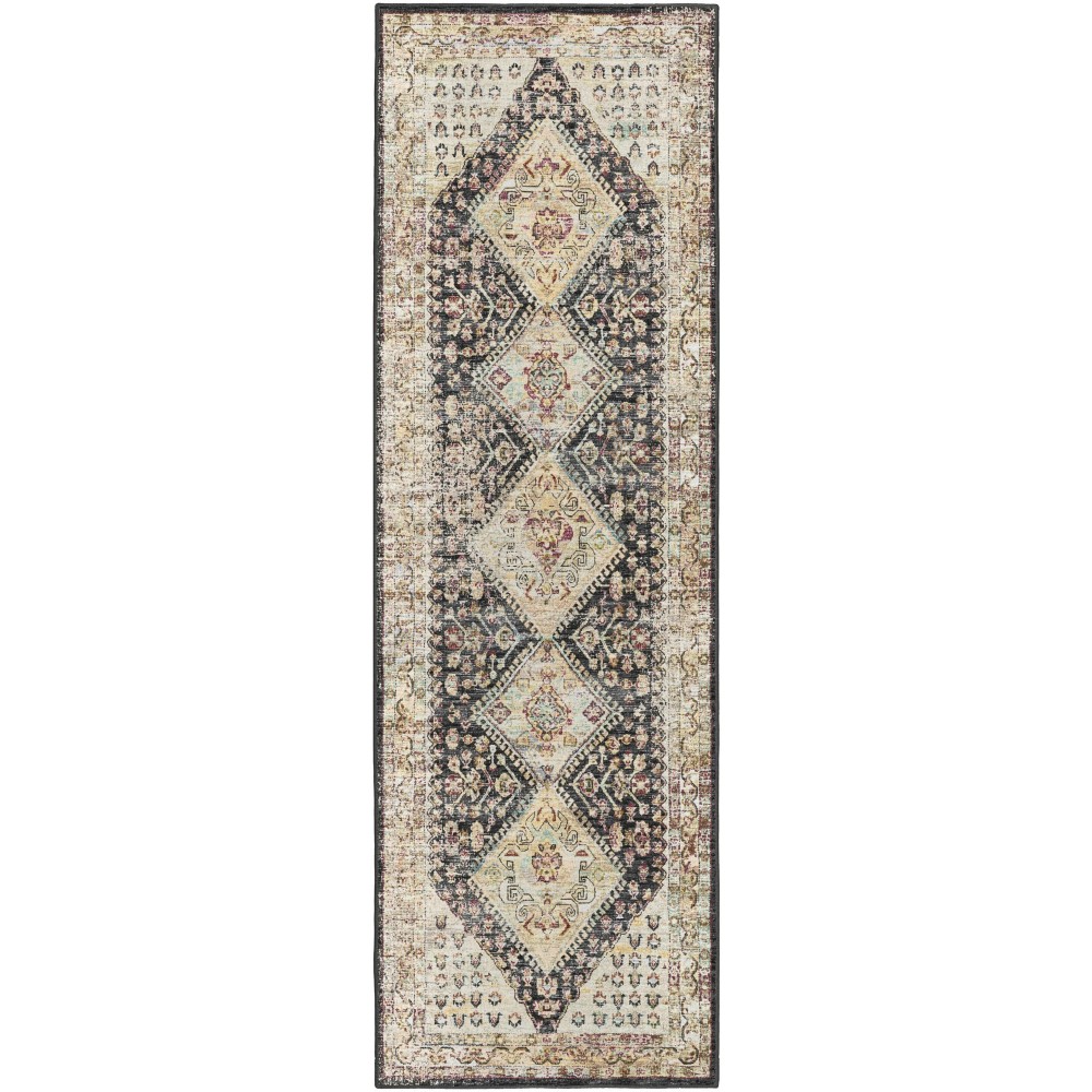 Jericho JC9 Midnight 2'6" x 10' Runner Rug