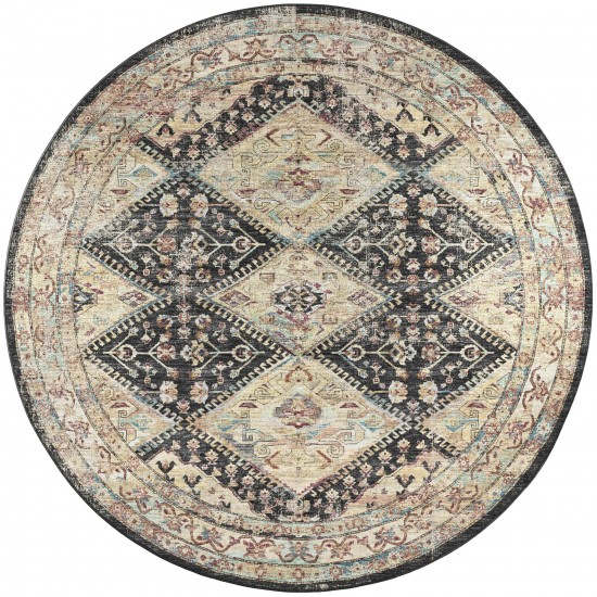 Jericho JC9 Midnight 4' x 4' Round Rug