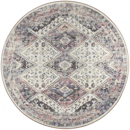 Jericho JC9 Pearl 4' x 4' Round Rug