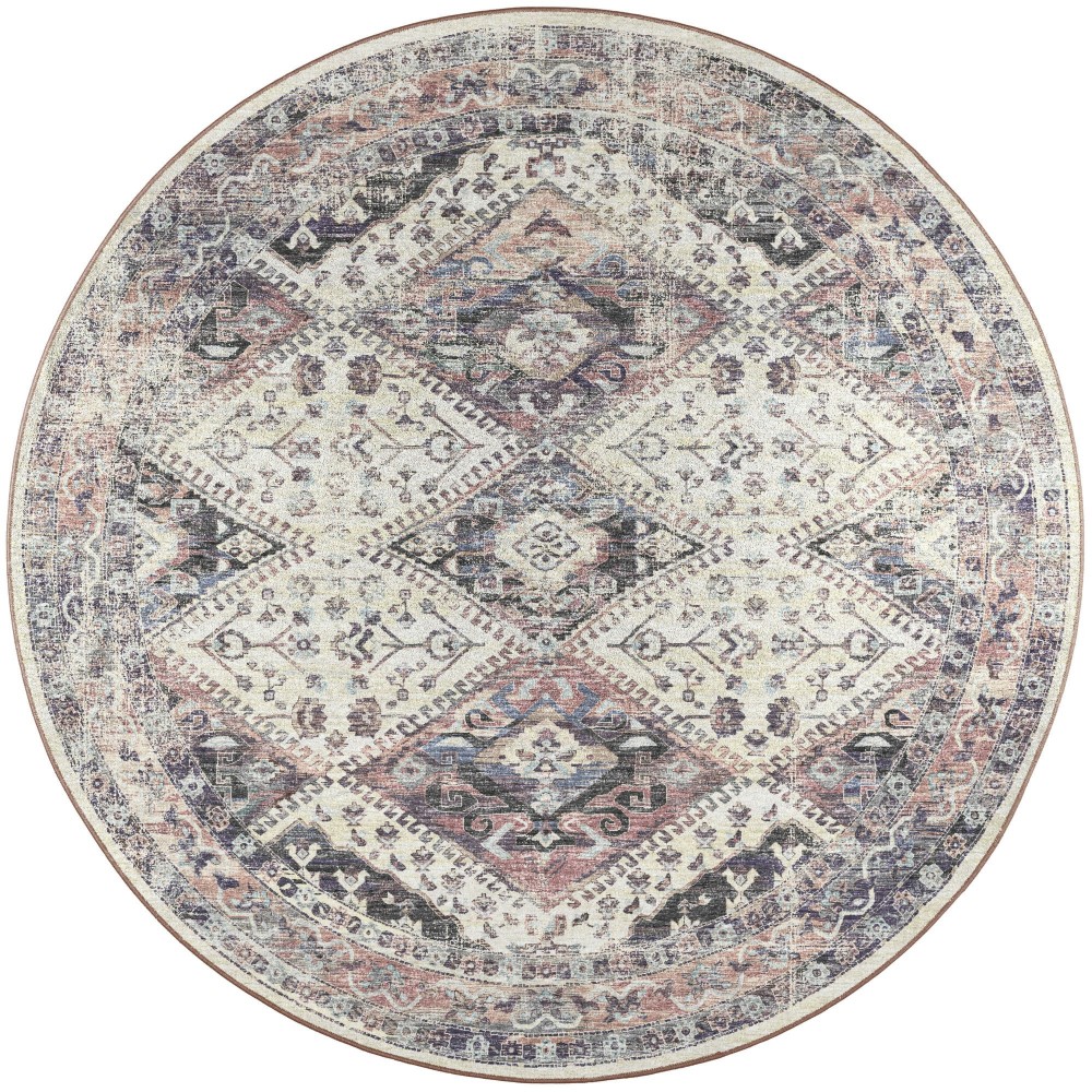 Jericho JC9 Pearl 8' x 8' Round Rug