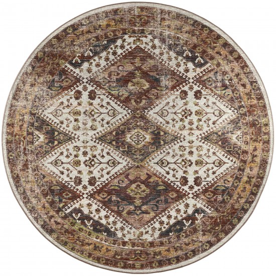 Jericho JC9 Putty 6' x 6' Round Rug