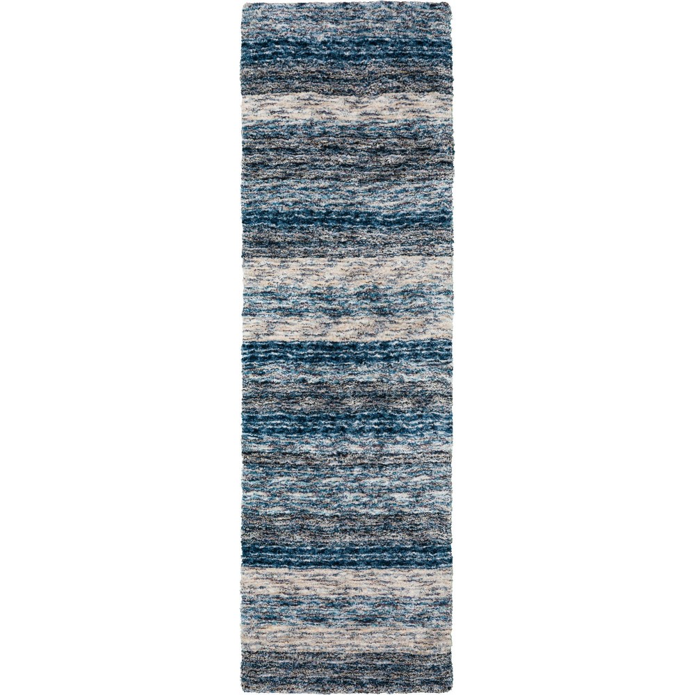 Joplin JP1 Indigo 2'3" x 7'6" Runner Rug