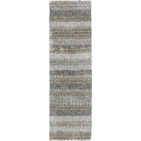 Joplin JP1 Pewter 2'6" x 10' Runner Rug