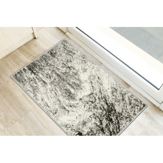 Karma KM17 Grey 1'8" x 2'6" Rug