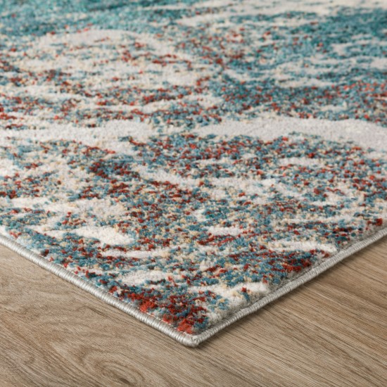 Karma KM17 Multi 2'3" x 7'5" Runner Rug