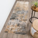 Karma KM19 Silver 2'3" x 7'5" Runner Rug