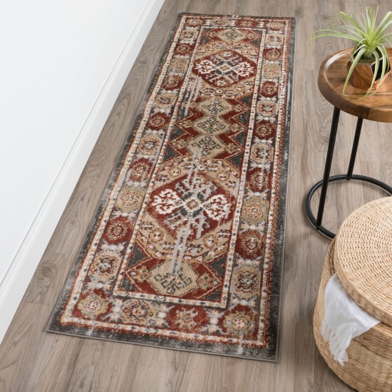 Karma KM22 Canyon 2'3" x 7'5" Runner Rug