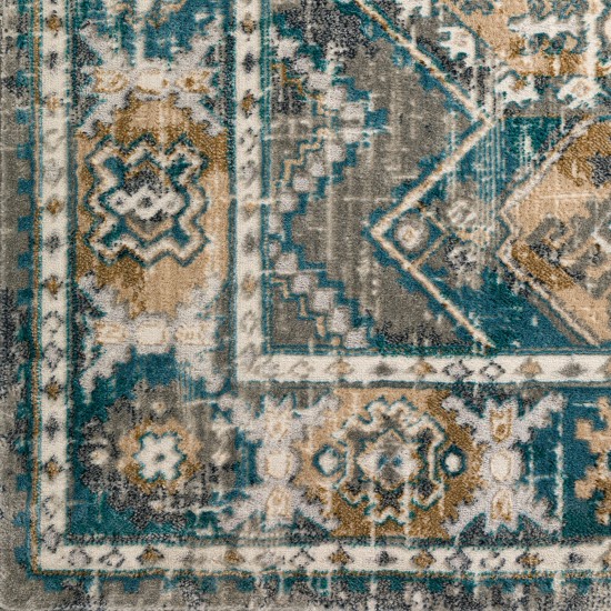 Karma KM22 Charcoal 1'8" x 2'6" Rug