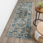 Karma KM22 Charcoal 2'3" x 7'5" Runner Rug