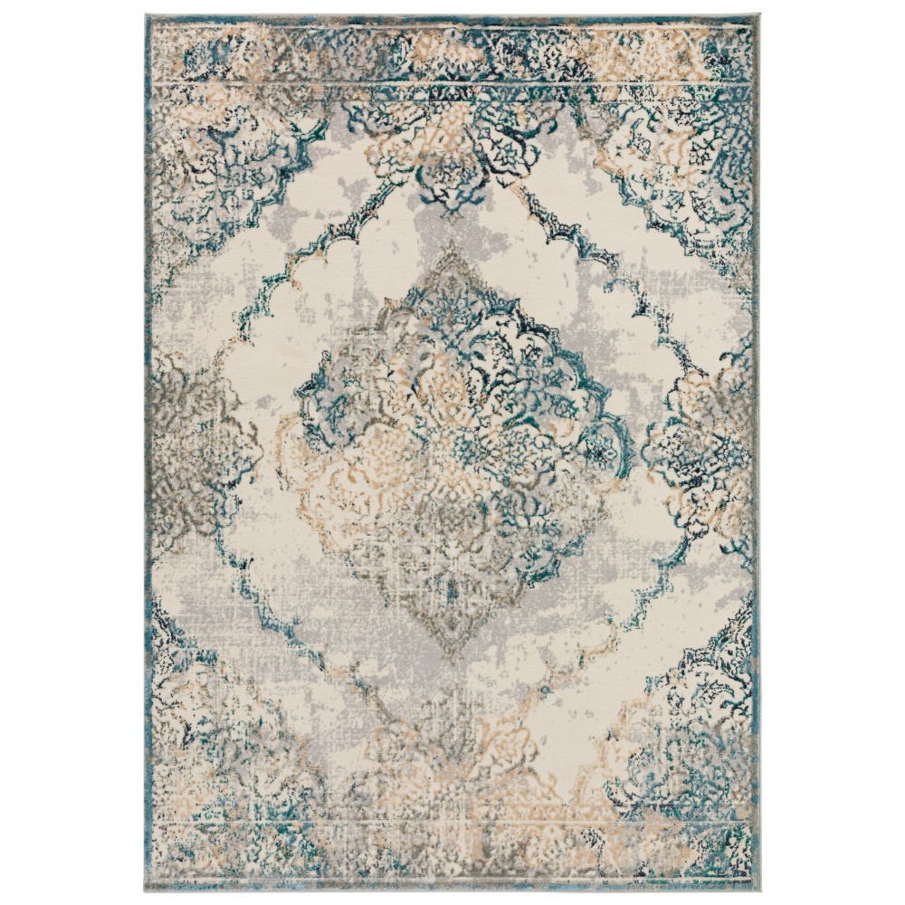 Karma KM23 Ivory 3'3" x 5'1" Rug