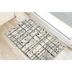 Karma KM4 Grey 1'8" x 2'6" Rug