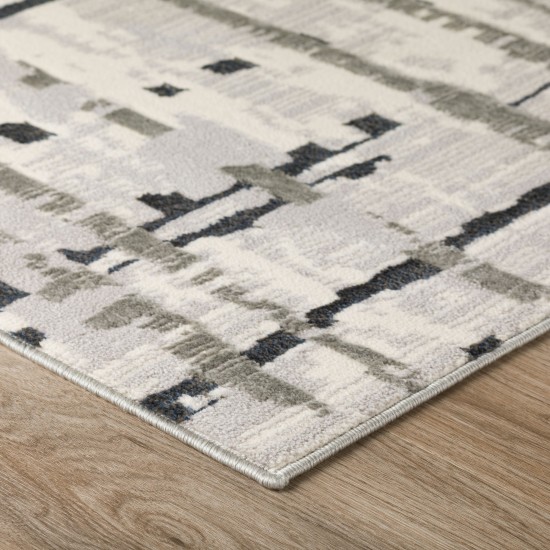 Karma KM4 Grey 2'3" x 7'5" Runner Rug