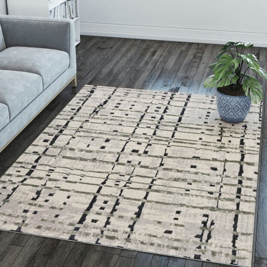 Karma KM4 Grey 3'3" x 5'1" Rug