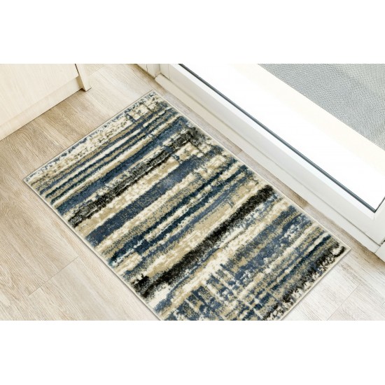 Karma KM8 Blue 1'8" x 2'6" Rug