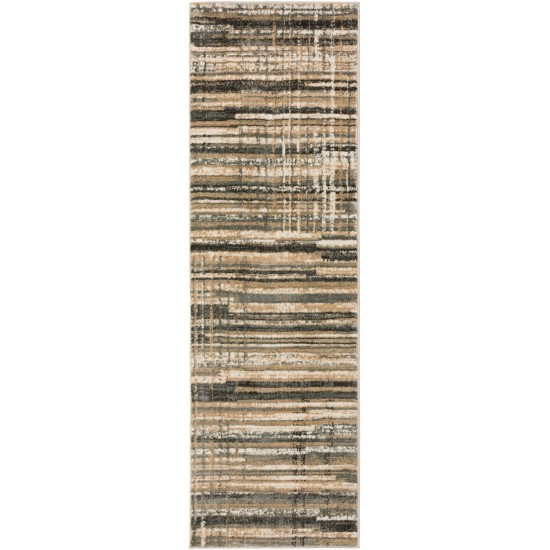 Karma KM8 Grey 2'3" x 7'5" Runner Rug