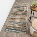 Karma KM8 Multi 2'3" x 7'5" Runner Rug