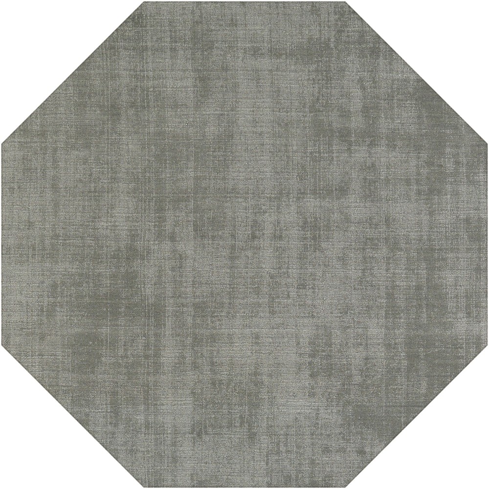 Laramie LR100 Silver 6' x 6' Octagon Rug