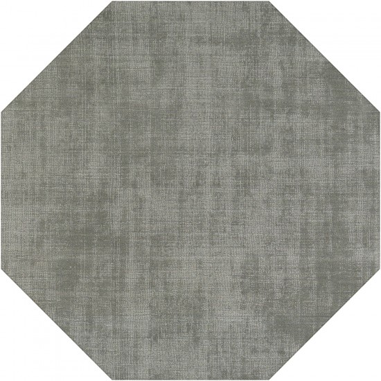 Laramie LR100 Silver 8' x 8' Octagon Rug