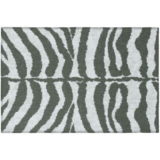 Indoor/Outdoor Mali ML1 Flannel Washable 1'8" x 2'6" Rug