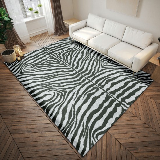 Indoor/Outdoor Mali ML1 Flannel Washable 3' x 5' Rug