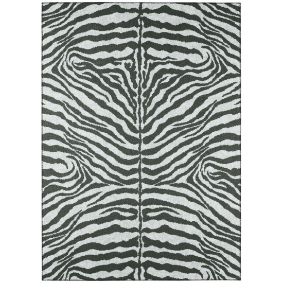 Indoor/Outdoor Mali ML1 Flannel Washable 9' x 12' Rug